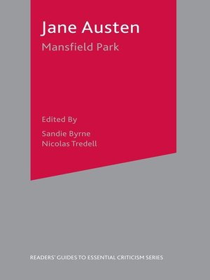 cover image of Jane Austen-Mansfield Park